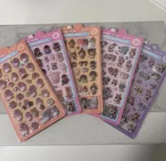 パワーパフガールズ モンチッチ おぱんちゅうさぎ ぷっくりシール 5枚セット