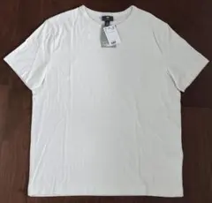 H&M 半袖Tシャツ メンズ Lサイズ オフホワイト【新品未使用】