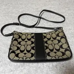 COACH ロゴ柄ショルダーバッグ