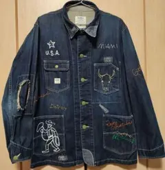 OshKosh 刺繍デニムジャケット X-LARGEのサムネイル