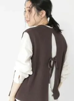 studio CLIP　バックリボンベスト