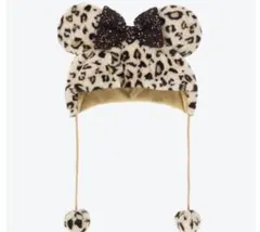 ディズニー ファンキャップ ミニー ヒョウ柄 ブラウン 茶色
