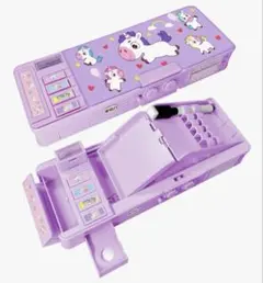 筆箱 ペンケース 小学生 女の子 両面開き ユニコーン　文房具