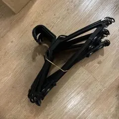 黒の衣類ハンガー　22本セットまとめ売り