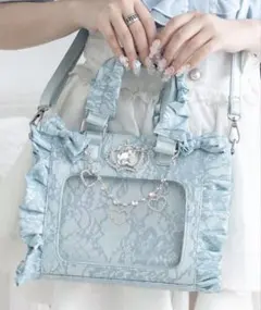 AnkRouge 確定ファンサのおまじないチュールフリルBag 水色 - メルカリ