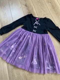 ラプンツェル ドレスワンピース なりきりワンピース チュールスカート 120cm