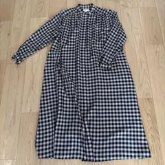 UNITED ARROWS チェック柄ロングワンピース