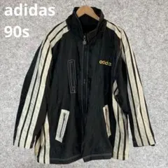 adidas アディダス ジャケット90s 背面ビッグロゴ刺繍 スリーライン