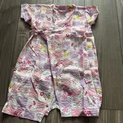 美品☆ミキハウス　うさこ　甚平　70〜80cm ピンク　女の子