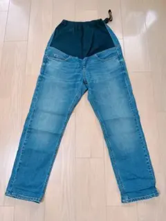 無印良品 マタニティデニム Lサイズ ウエストゴム デニムパンツ