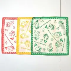 当時物 サンリオ SANRIO ハンカチ ケロケロケロッピ 3枚セット 非売品