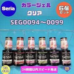 【6色】カラージェル　ネイル　クリア　6色　SEG0094~0099　セリアのサムネイル