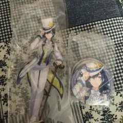 プロセカ　KAITO セガラッキーくじ　アクリルスタンド　缶バッジ