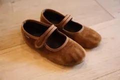 Cienta シエンタ ベロアストラップシューズ バレエシューズ