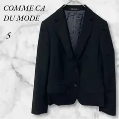 【プチサイズ】コムサデモード　テーラードジャケット　５　ブラック