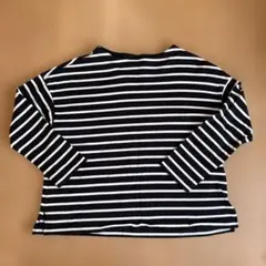 UNIQLO ボーダー ロンT カットソー 長袖 ネイビー ホワイト XL