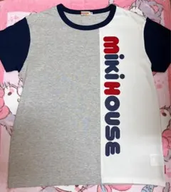 miki HOUSE ロゴ Tシャツ ホワイト Lサイズ - メルカリ