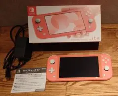 Nintendo Switch LITE コーラル ケース付き - メルカリ
