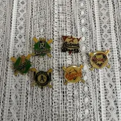 週末セール【優勝ドジャースあり】MLBチームピンバッジセット　メジャーリーグ