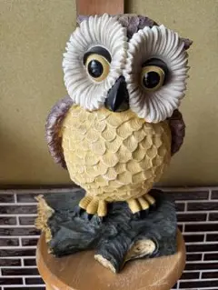 1970s USA vintage】HOMCO フクロウ ウォールデコ 壁掛け - メルカリ