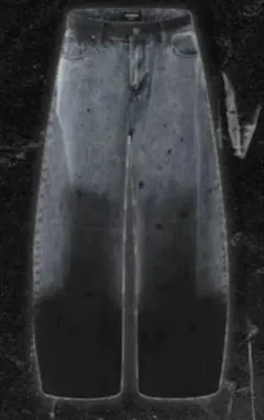 ダークグレー バギーパンツ