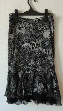 社交ダンス　レオパード柄 ラテン　スカート