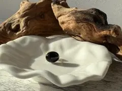 NO.8天然石オニキスお守りピアス