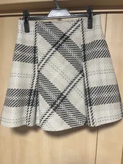 SNIDEL ロービングチェックミニスカート　IVR サイズ2