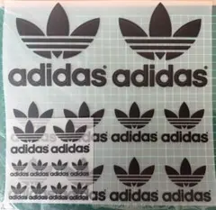 adidas アイロンプリントシート トレフォイルロゴ 大小セット