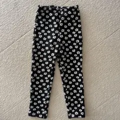 花柄ロングパンツ 黒と白 ジータ