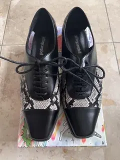 jeffreycampbell バイカラーレースアップシューズ