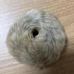 ★リリハウス★ ハンドメイド　ラビットファーシュシュ【ナチュラル】
