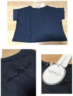 新品THE SHOP TK上質アメリカコットンのＶネックゆったり半袖Tシャツ