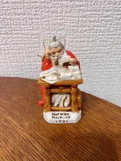 Norman Rockwell サンタ　陶器　オーナメント　ノーマンロックウェル