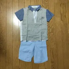 ★値下げしました★familiar ポロシャツとパンツセット 120cm 美品