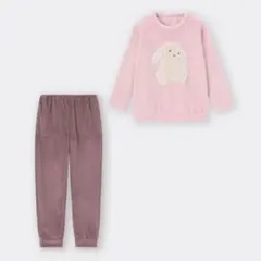 GU マシュマロフィールラウンジセット うさぎ ピンク パジャマ Mサイズ