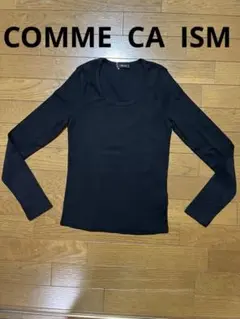 新品未使用】COMME CA ISM ブラック 長袖Tシャツ M