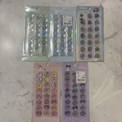 おはじきふうシール 5点セット