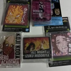 ヒロアカ　一番くじ　アクリルスタンド、ラバー