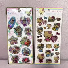 ウォーターinシール キラキララインストーンシール 日焼けキティ　サンリオ