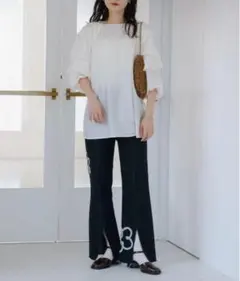 Kastane フラワープリント デニム