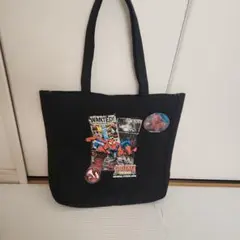 ユニバーサルスタジオジャパン　スパイダーマン トートバッグ 大きめ　USJ レア USJ スパイダーマン トートバッグ ブラック ユニバ - メルカリ