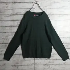 【超希少】CHAPS チャップス ワンポイント 刺繍ロゴ セーター 古着 90sのサムネイル