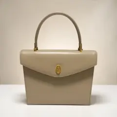 美品 KIMIJIMA COLLECTION ハンドバッグ レザー ベイジュ