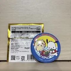 サンリオキャラクターズ×ちいかわ　トレーディング缶バッジ　ポチャッコとシーサー