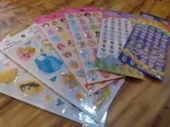 ディズニープリンセスとたまごっちシール6枚セット