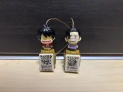 ワンピース　びっくらたまご　フィギュアセット　ルフィ　クロコダイルのサムネイル