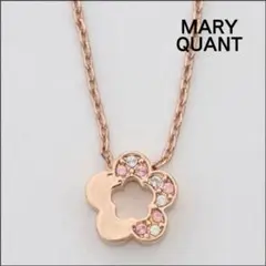 MARY QUANT ハーフストーンデイジー ネックレス ピンクゴールドのサムネイル