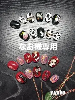 ネイルチップ❤️なお様リクエストのお品です♪(๑ᴖ◡ᴖ๑)♪