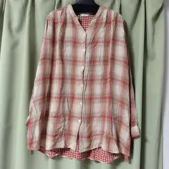 チェック柄 長袖シャツ LLサイズ